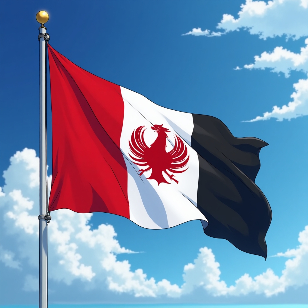 anime jordanian flag